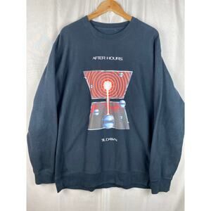 The Weeknd After Hours Till Dawn 2022 Concert Tour Crewneck Sweatshirt Mens 2XL